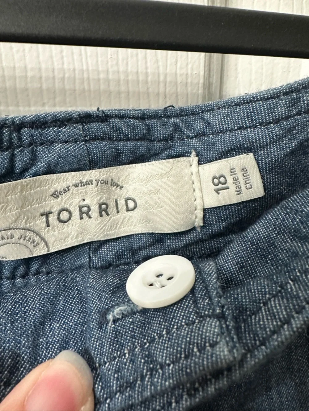 Torrid Denim Shorts Darker Blue Wash Short Shorts 18